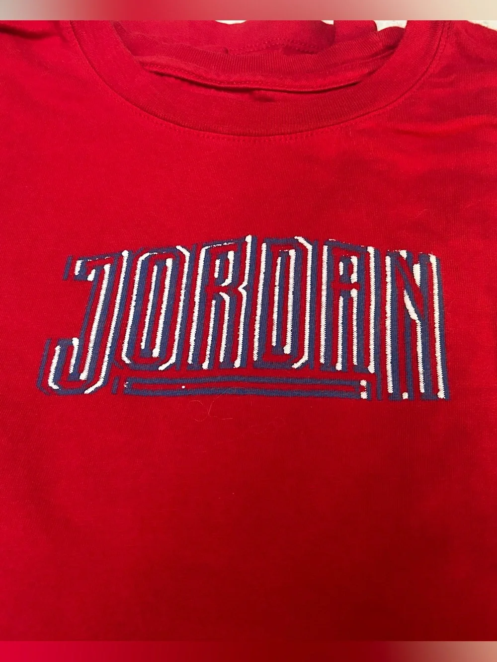 ✨ Jordan Red Basketball Logo T Shirt Men’s Short Sleeve